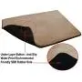 Dogbed4less Premium Gel-Infused Memory Foam Pet Mat with Velour Fleece Topper for Medium to Extra Large Dogs - Anti-Slip Waterproof Bottom