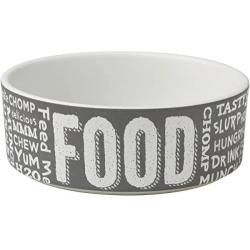 Chalkboard Dog Bowl - Dark Gray