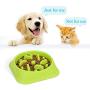 JASGOOD Dog Feeder Slow Eating Pet Bowl Eco-Friendly Durable Non-Toxic Preventing Choking Healthy Design Bowl for Dog Pet(2 Pack)