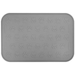 SmithBuilt 24'' x 16'' Large Dog Food Mat - Waterproof Non-Slip Silicone Cat Pet Bowl Feeding Placemat