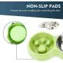 JIUZO Slow Feed Dog Bowl Small,Double Slow Feed Bowl of Dog,Catfeeders and waterersw Feeding Bowl Food Water Feeder JIUZO Slow Feed Dog Bowl Small,Double Slow Feed Bowl of Dog,Catfeeders and waterersw Feeding Bowl Food Water Feeder