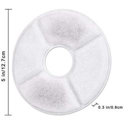 avbxcuecc Cat Fountain Filters Keeps Water Clear 6 Pack Activated Carbon Filter for Cat Flower Fountain Supplies