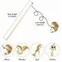 Kuntrona Cat Mouse Toy Interactive Pet Toy Feather Wand Toy Cats Kitten Playing