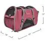 Bergan Comfort Carrier for Pets, Berry, Large 19''L x 10''W x 13''H (88921) Bergan Comfort Carrier for Pets, Berry, Large 19''L x 10''W x 13''H (88921)