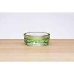 PawNosh Cubby Mini (Smaller) Bowl in Celery - 100% Recycled Glass Pet Food and Water Bowl
