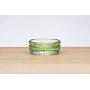 PawNosh Cubby Mini (Smaller) Bowl in Celery - 100% Recycled Glass Pet Food and Water Bowl