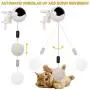 ZALALOVA Cat Window Perch Interactive Cat Toys, Cat Hammock Window Seat w/Free Fleece Blanket 2020 Latest Screw Suction Cups Automatic Lifting Cat Teaser & Teaser Ball w/ 5 Refills Cat Bed Pet Toys ZALALOVA Cat Window Perch Interactive Cat Toys, Cat Hammock Window Seat w/Free Fleece Blanket 2020 Latest Screw Suction Cups Automatic Lifting Cat Teaser & Teaser Ball w/ 5 Refills Cat Bed Pet Toys