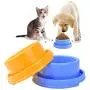 2pcs Dog Bowls Pet Cat Puppy Food Bowls Plastic Round No Spill Water Food Feeder Dish Colorful Feeding Eating Bowls 2pcs Dog Bowls Pet Cat Puppy Food Bowls Plastic Round No Spill Water Food Feeder Dish Colorful Feeding Eating Bowls