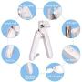 LByzHan Dog Cat Nail Clippers Toenail Clippers with Ultra Bright LED Light and Safety Lock, Pet Nail Trimmers with Nails Collector, Foldable Nail File, Suitable for Small Medium and Large Breeds
