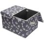 Brabtod Canvas Dog Toy Storage - for Dog Toy Basket for organizing Dog cat Toys and Dog Stuff-Bone Claw