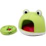 GUOXY Cat Dog Bed Pet Bed Warm Tunnel Dog Bed Cute Pet Lounger Cushion for Small Medium Large Dogs Cat Winter Kennel Puppy Mat Pet Bed Pet Nest,Frogs