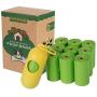 HENIUY Pet Dog Poop Bag, pet Poop Bag-Environmentally Friendly degradable pet Poop Bag, Cleaning and Care, Extra Thick Leak-Proof Bag (Scented) (Green, Pocket1-8 Rolls in a Box)
