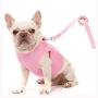 MrLYouth No-Pull Adjustable Pet Vest with Handle,Step in Dog Breathable Vest Harness for Small Medium Size Dog for Outdoor Walking,Pink