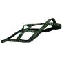 Weight Pulling Sledding Dog Harness X-Back Style Black/Green EXLarge, 27.5'' Neck Circumference