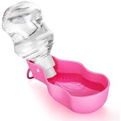 URWOOW Dog Water Bottle Pet Travel Water Bottle with Foldable Bowl Holder Drink Cup Tray Stand Attachment Dog Cat Travel Drink Bottle Bowl, Pet Outdoor Drinking Cup