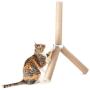 [NEW] 4CLAWS Jute Tripod Scratching Post 30'',White,30 x 21 x 21 in