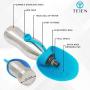 Dog Water Bottle, Stainless Steel Dog Water Dispenser, Portable Dog Water Bottle for Walking, Hiking, Running, Travel Dog Water Bottle, Easy to Use (Blue)