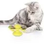 USAMS Windmill Cat Toy, Pet Interactive Puzzle Training Turntable Teasing Toys, Scratching Tickle Cats Hair Brush, Built-in Rotating and Suction Cup Base