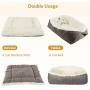 MeiLiMiYu Self-Warming Cat Bed Pad for Indoor Cats,2-in-1 Foldable Convertible Plush Cat Sleeping Bag for Small Cat