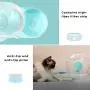 Lucky-M Double Dog Cat Water and Food Bowl Set, Detachable Transparent Bowl Automatic Water Dispenser Snail-Shaped Bottle Pet Feeder for Small Medium Size Dog Cat 2.8L Lucky-M Double Dog Cat Water and Food Bowl Set, Detachable Transparent Bowl Automatic Water Dispenser Snail-Shaped Bottle Pet Feeder for Small Medium Size Dog Cat 2.8L