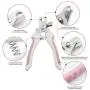EnYL Dog Nail Clippers Trimmer Set with Safety Guard to Avoid Over-Cutting,Professional Grooming Tools for Dog Cat Rabbit