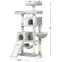 Hey-brother 63 Multi-Level Cat Tree, King Cat Condo with Cozy Perches, Stable Cat Tower Pet Play House