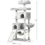 Hey-brother 63 Multi-Level Cat Tree, King Cat Condo with Cozy Perches, Stable Cat Tower Pet Play House