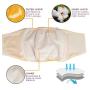 Dolzzeiy 3 Pack Dog Cloth Diaper Machine Washable Dog Belly Band Durable Dog Wrap High Absorbing Dog Suspends Reusable Male Dog Diaper (Medium)