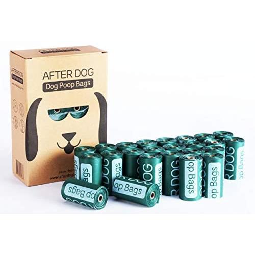 After Dog Unscented Dog Poop Bags For Pet Waste, Extra Thick and Strong Poop Bags for Dogs, Leak-Proof, Biodegradable,24 rolls/360 Counts,15 Doggy Bags Per Roll, Each Dog Poop Bag Measures 9 x 13in After Dog Unscented Dog Poop Bags For Pet Waste, Extra Thick and Strong Poop Bags for Dogs, Leak-Proof, Biodegradable,24 rolls/360 Counts,15 Doggy Bags Per Roll, Each Dog Poop Bag Measures 9 x 13in
