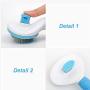 SPDD Pet Dog Comb Hair Brush Trimmer,Dog Manual Shedding Pet Supplies Grooming Deshedding Razor Pet Comb Hair Remover Brush Pet Hair Trimming(Blue Thin)