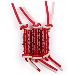 ALL FOR PAWS BBQ TPR Rope Ribs Dog Toy