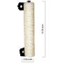 LUCKSTAR Cat Scratching Post - 13.8'' Wall Mounted Sisal Scratching Post for Cat Cage Grinding Claws Cat Toy Cat Accessories Exerciser for Cats or Kitty (White)
