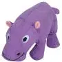 SmartPetLove Tender-Tuffs Big Shots - Tough Plush Dog Toys for Large Breeds - Plump Purple Hippo