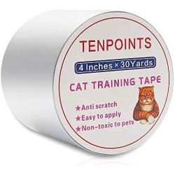 Ikebana Cat Scratch Furniture Protector, Cat Tape is Your Sofa, Carpet, Door and Child Safety Furniture Protector, 4 Inches x 30 Yards (33% Width)