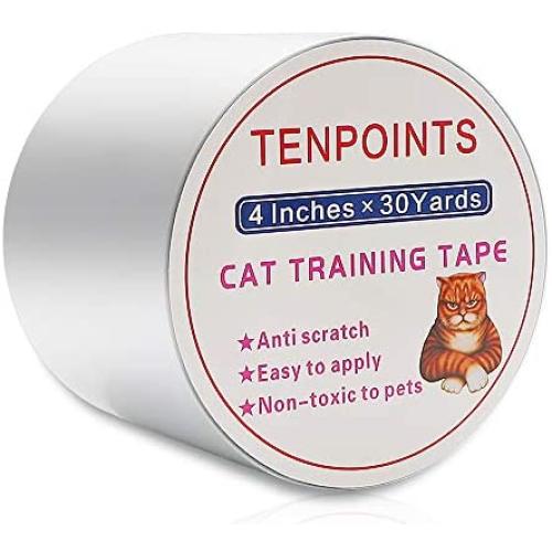 Ikebana Cat Scratch Furniture Protector, Cat Tape is Your Sofa, Carpet, Door and Child Safety Furniture Protector, 4 Inches x 30 Yards (33% Width)