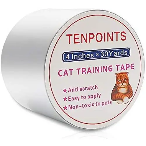 Ikebana Cat Scratch Furniture Protector, Cat Tape is Your Sofa, Carpet, Door and Child Safety Furniture Protector, 4 Inches x 30 Yards (33% Width)