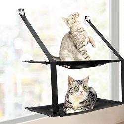 Cat Window Perch Window Hammock for Large Cat Double Resting Cat Window Seat Pet Durable Bed Safety Space Saving Holds for Any Indoor Cat Size 6 Suction Cups