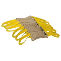 Dean & Tyler Bundle of 6 Tugs for Pets, 3-Jute and 3-Leather, 8-Inch by 4-Inch