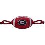 Pets First NCAA Georgia Bulldogs Football Dog Toy, Tough Quality Nylon Materials, Strong Pull Ropes, Inner Squeaker, Collegiate Team Color