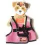 The dog walker company Reflector Accent Harness | Medium 15-20 Lbs | Pink/Black