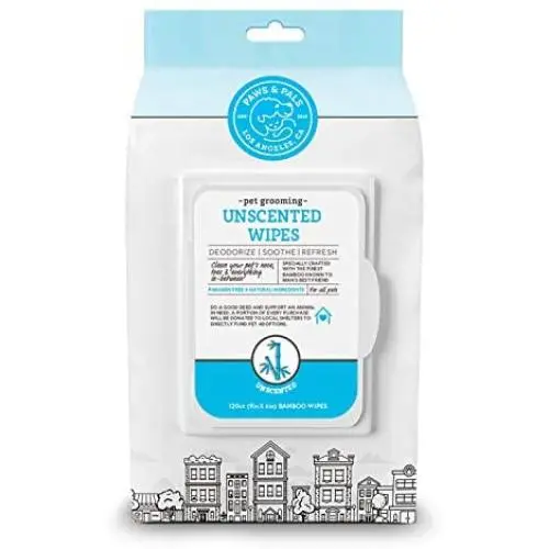 Pet Grooming Wipes for Dogs & Cats (Pack of 120) Fragrance-Free, Cleans, Deodorizes & Hypo-Allergenic Pet Grooming Wipes for Dogs & Cats (Pack of 120) Fragrance-Free, Cleans, Deodorizes & Hypo-Allergenic