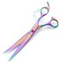 7.0in Titanium Professional Pet Grooming Scissors Set,Straight & Thinning & Curved Scissors 4pcs Set for Dog Grooming…