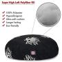 Black Coral Large Round Indoor Outdoor Pet Dog Bed With Removable Washable Cover By Majestic Pet Products