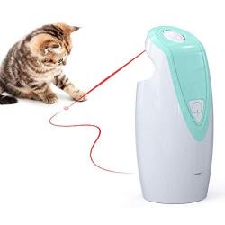 DELOMO Cat Light Toy, Smart Interactive Cat Toy, 2 Rotating Modes Automatic cat Toy, USB Rechargeable Light Dot Toy for Cat Chasing