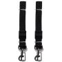 Tinksky 2pcs Adjustable Pet Dog Cat Safety Leads Car Vehicle Seat Belt Harness Seatbelt, Made from Nylon - Black