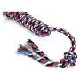 HYJA-Z Dog Toy Pet Supplies Biting Resistance Large Dog Bite Rope Knot Big Dog Tearing bite Tug-of-war Supplies red Black and White