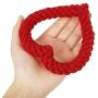 Taicanon 6Pcs Valentines Day Heart Shaped Rope for Dog, Puppy Chew Toys Pet Cotton Toys for Valentines Day Dog Supplies (4Colors)