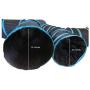 Feline Ruff Premium 4 Way Cat Tunnel. Extra Large 12 Inch Diameter and Extra Long. A Big Collapsible Play Toy. Wide Pet Tunnel Tube for Rabbits, Kittens, Large Cats, and Dogs.