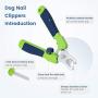 IOKHEIRA Dog Nail Clippers and Trimmer for Small Medium Large Dogs - with Safety Guard to Avoid Over Cutting,Sturdy Non Slip Handles - Professional Pet Nail Clipper