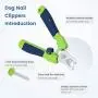 IOKHEIRA Dog Nail Clippers and Trimmer for Small Medium Large Dogs - with Safety Guard to Avoid Over Cutting,Sturdy Non Slip Handles - Professional Pet Nail Clipper IOKHEIRA Dog Nail Clippers and Trimmer for Small Medium Large Dogs - with Safety Guard to Avoid Over Cutting,Sturdy Non Slip Handles - Professional Pet Nail Clipper